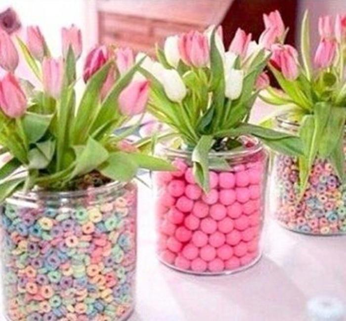 Baby shower centerpieces