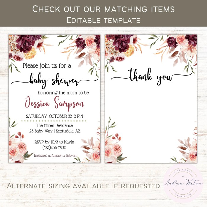 Baby shower welcome sign